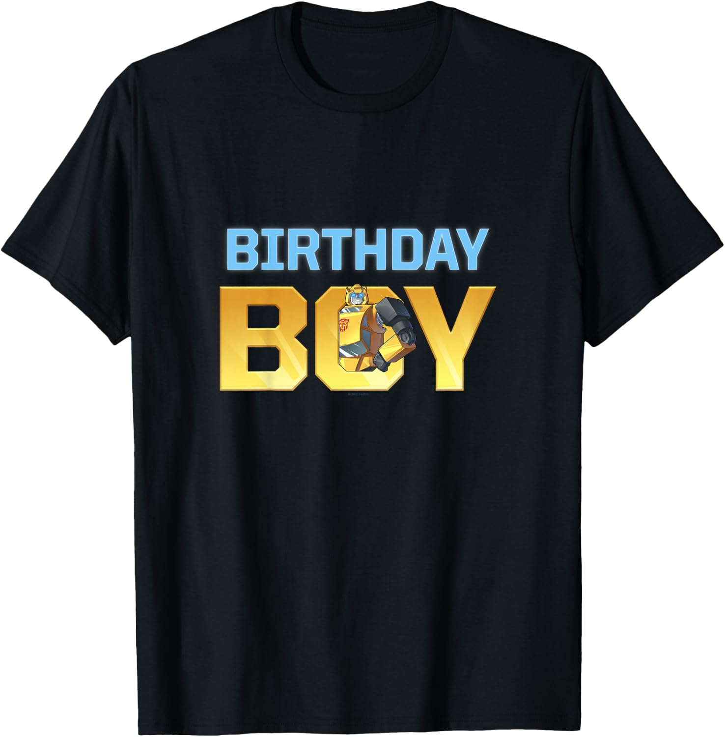 Kids Transformers Birthday Boy Classic Bumblebee Logo Youth T-Shirt - T-Shirt | Black