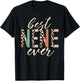 Best Nene Ever Gifts Leopard Print Mother's Day T-Shirt - T-Shirt | Black