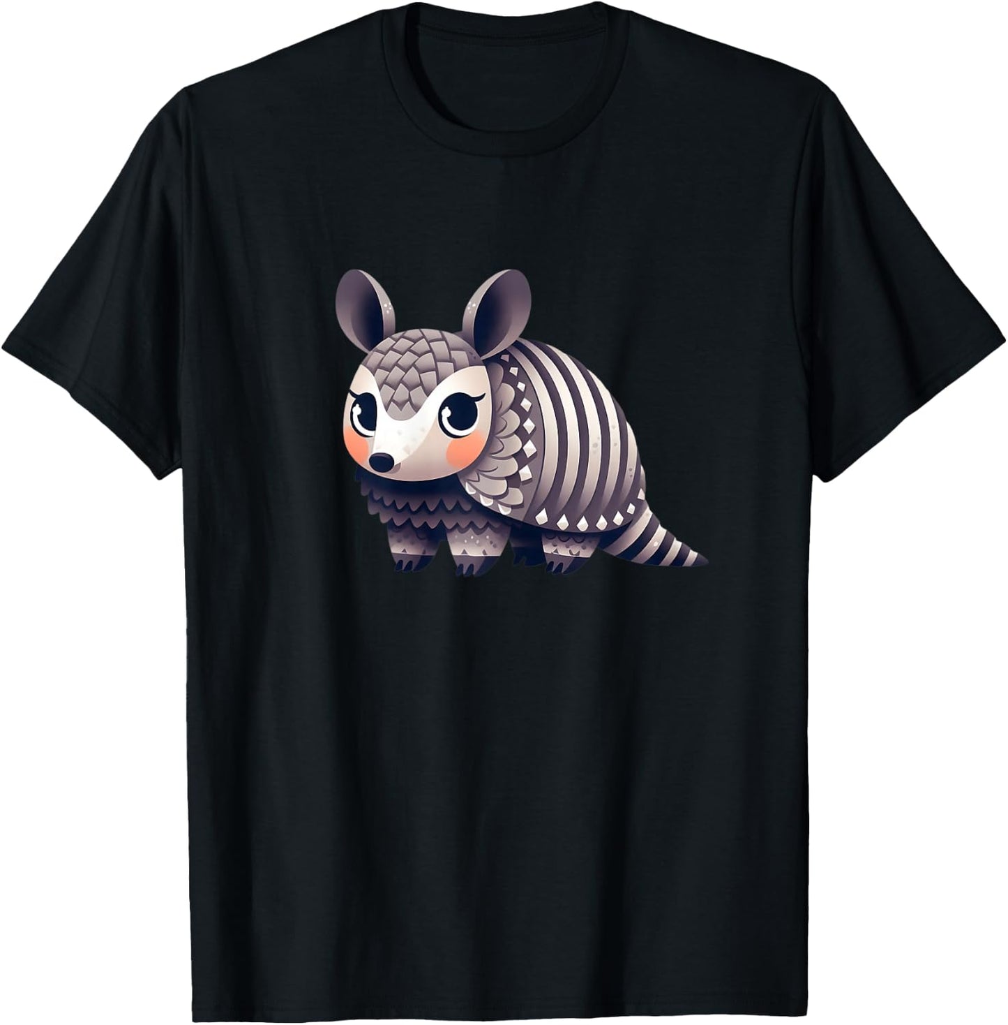 Tatou Animal Adorable Armadillo T-Shirt - T-Shirt | Black