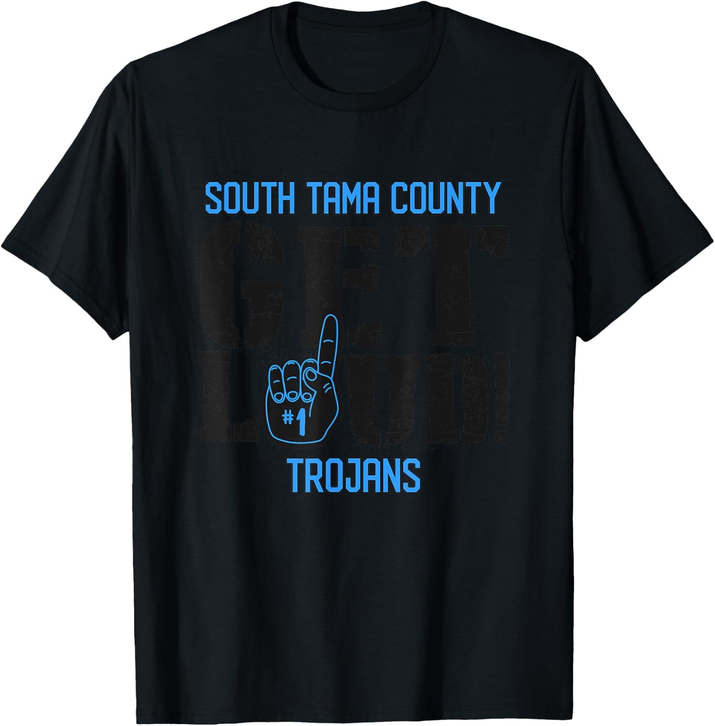 South Tama County High School GET LOUD Trojans T-Shirt - T-Shirt | Black