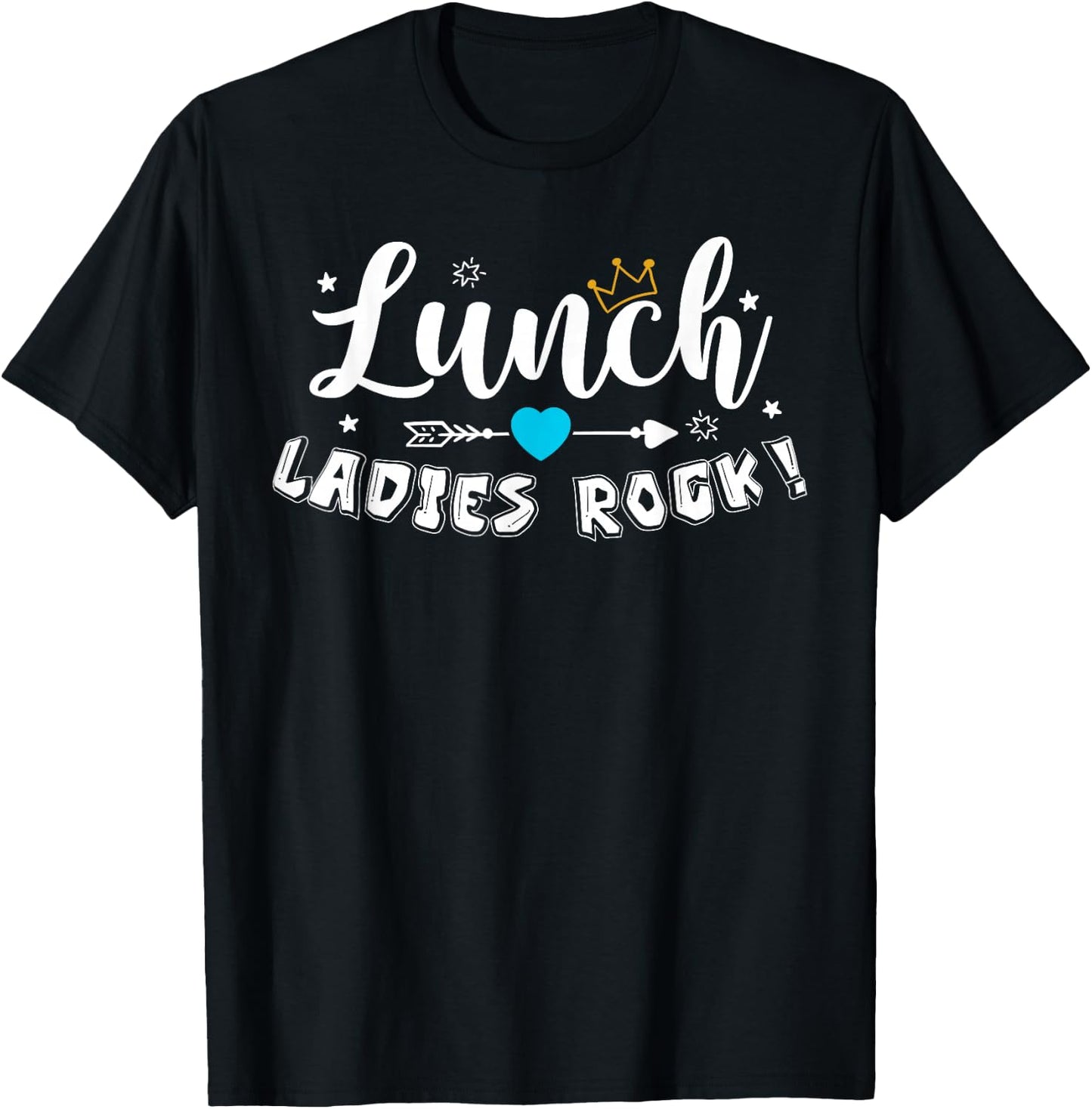 Lunch Ladies Rock Lunch Lady Squad Back to School Gifts T-Shirt - T-Shirt | Black