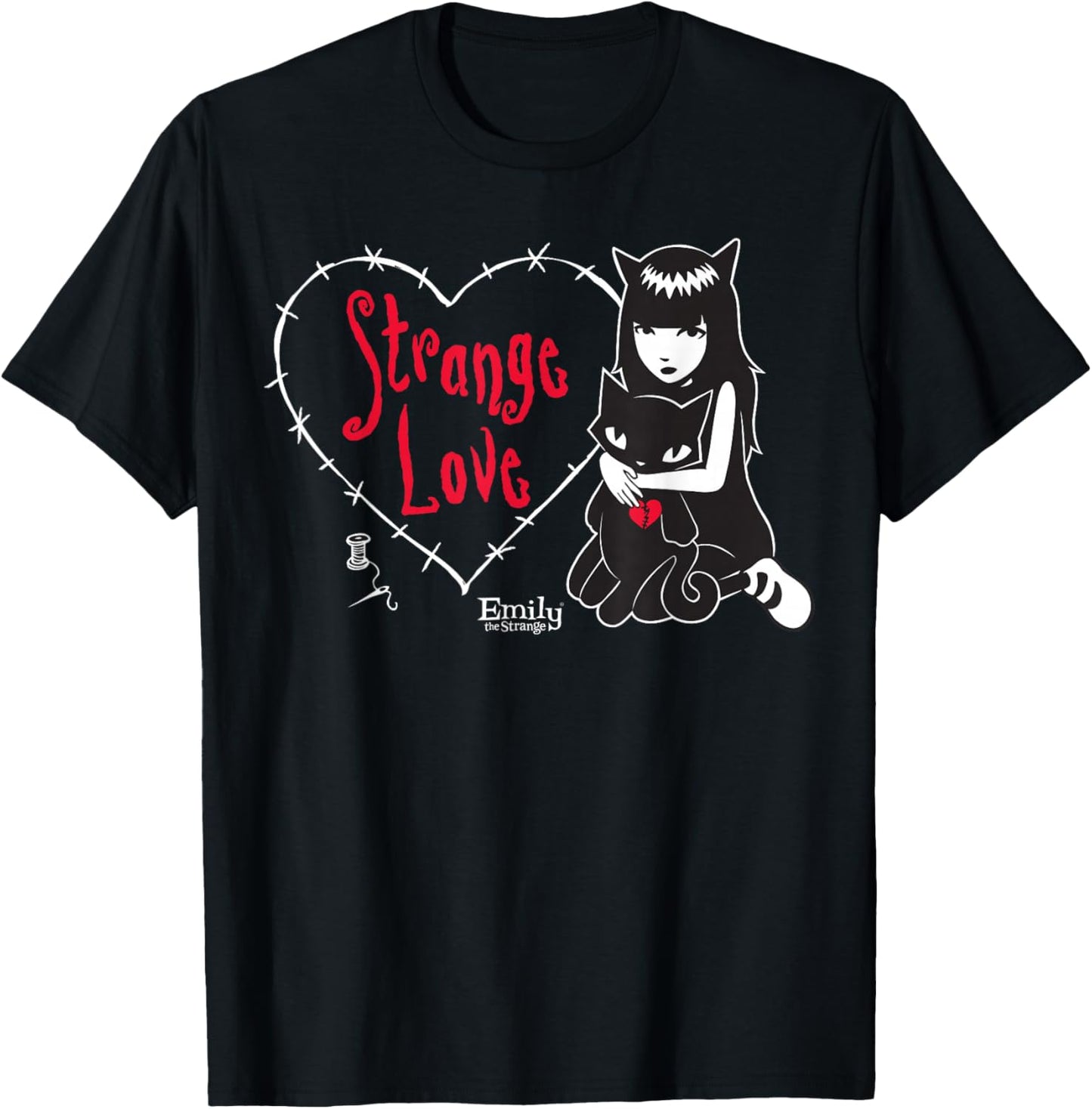 Emily The Strange Strange Love T-Shirt - T-Shirt | Black