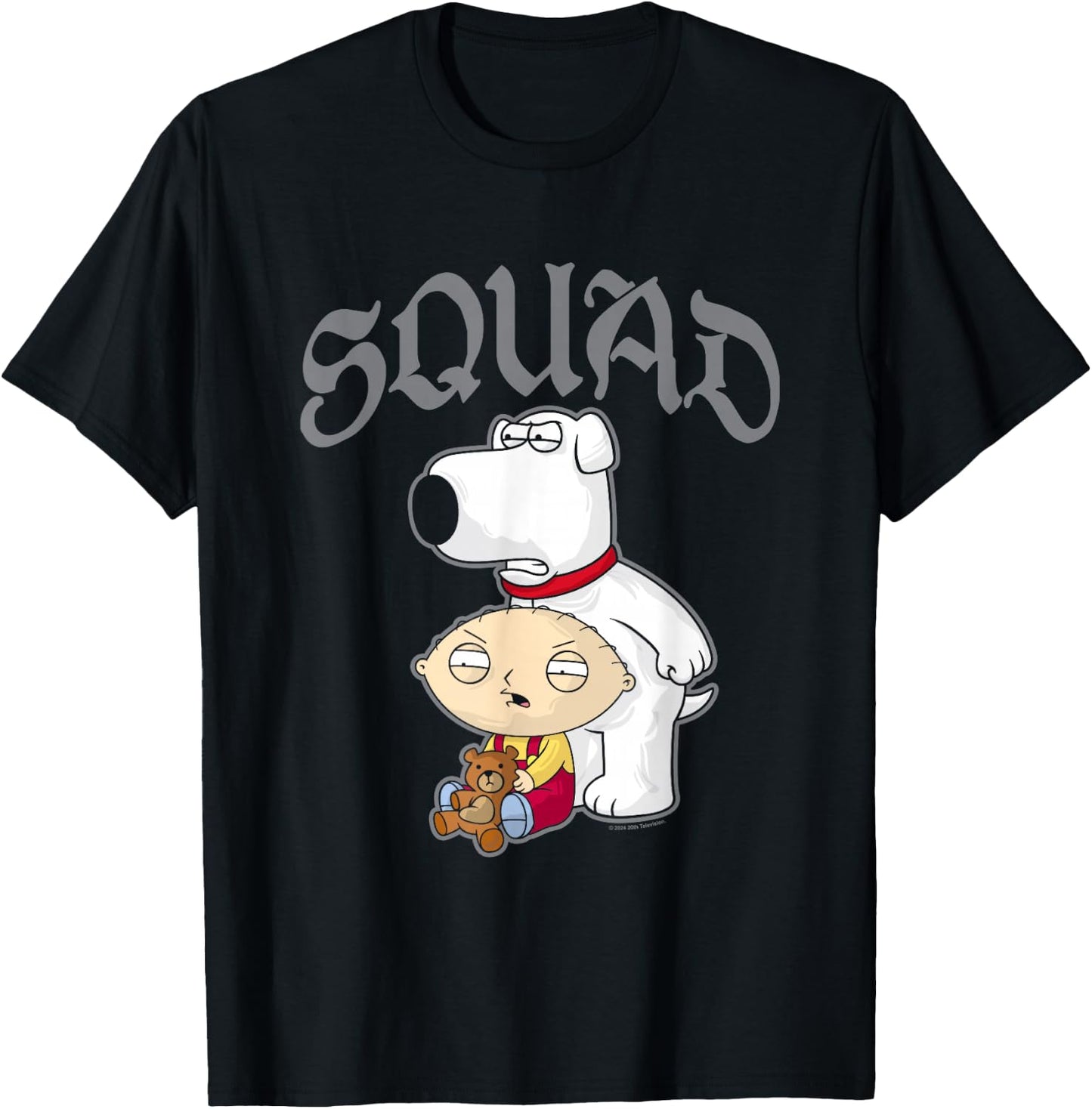 Family Guy Brian & Stewie Griffin Squad Goals , Black, S T-Shirt - T-Shirt | Black