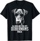 Dogs are Cool But Dobermans Rule Funny T-Shirt - T-Shirt | Black