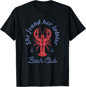 She found her lobster Bach Club party Fisherman aesthetic T-Shirt - T-Shirt | Black