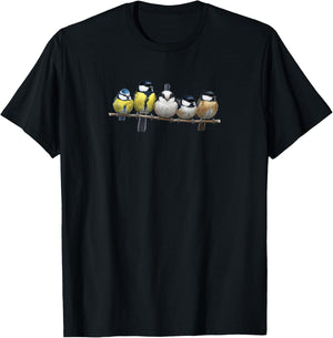 Meisen Vogelfreund Gartenvogel Singvogel Biologe Vogel T-Shirt - T-Shirt | Black