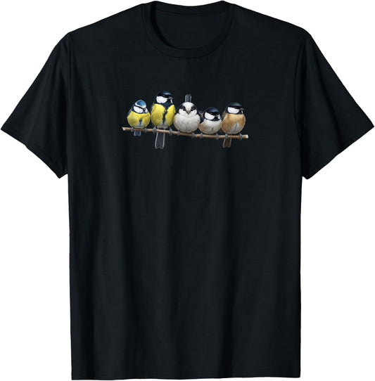 Meisen Vogelfreund Gartenvogel Singvogel Biologe Vogel T-Shirt - T-Shirt | Black