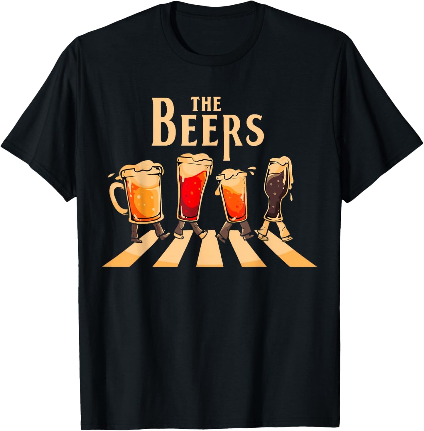 Funny The Beers Model Cover T-Shirt - T-Shirt | Black