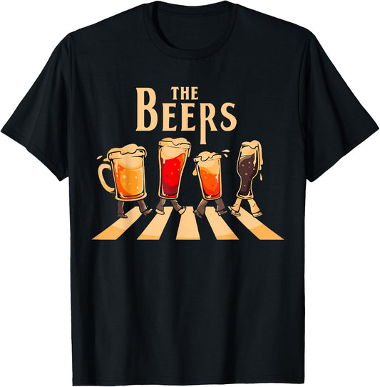 Funny The Beers Model Cover T-Shirt - T-Shirt | Black
