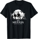 Disney Mufasa: The Lion King Monochromatic Sunset , Black, S T-Shirt - T-Shirt | Black