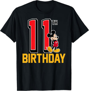 Disney - Mickey Mouse 11th Birthday T-Shirt - T-Shirt | Black