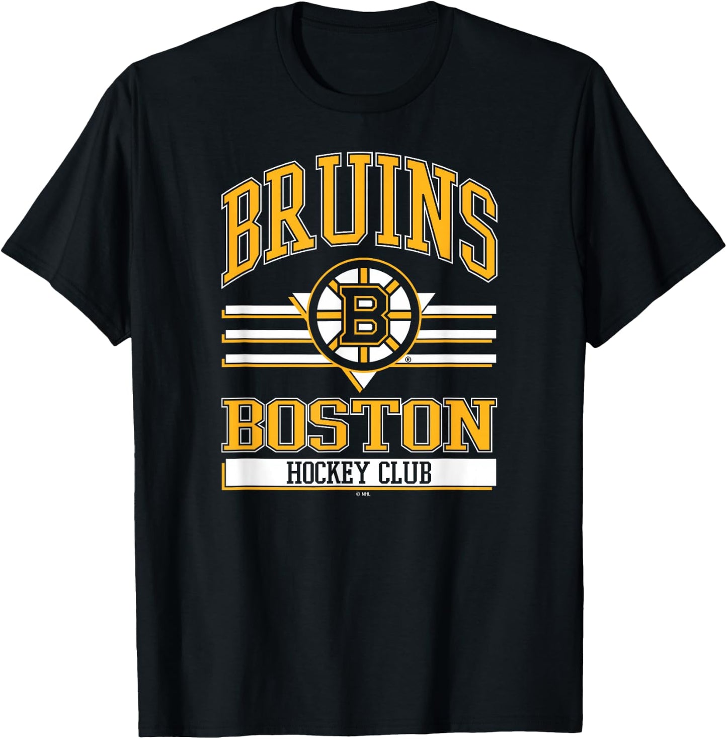 Boston Bruins Hockey Club Black Officially Licensed T-Shirt - T-Shirt | Black