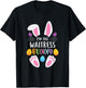 I'm The Waitress Bunny Funny Easter Day Rabbit T-Shirt - T-Shirt | Black