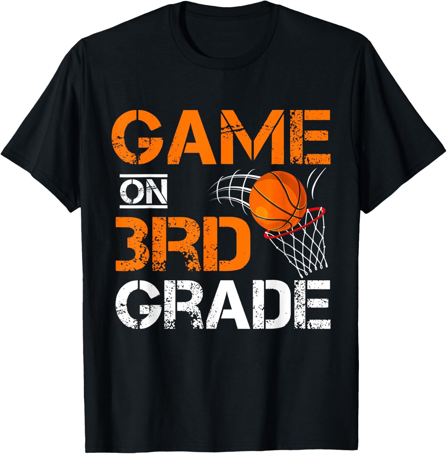 Funny Games On Third Grade Basketball First Day Of School T-Shirt - T-Shirt | Black