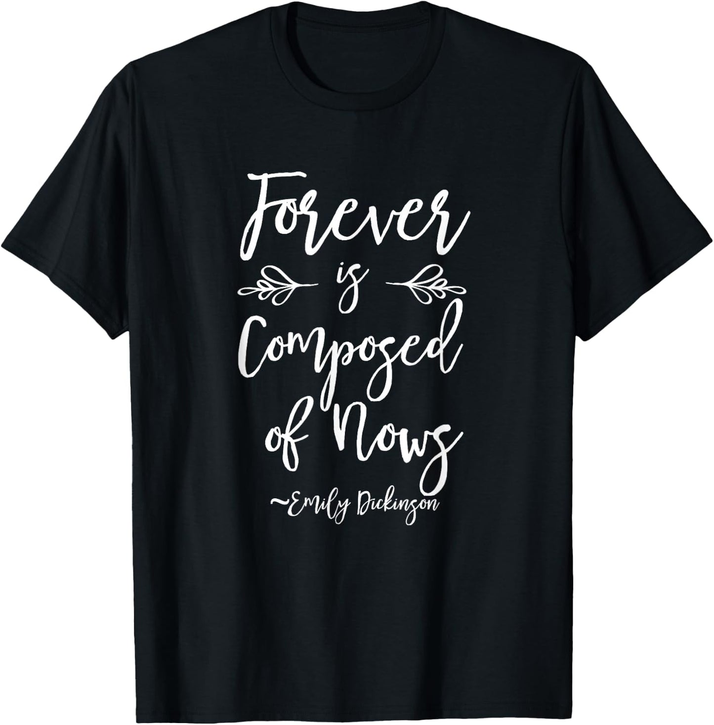 Emily Dickinson Shirt Literary Gifts Positive Bookworm T-Shirt - T-Shirt | Black