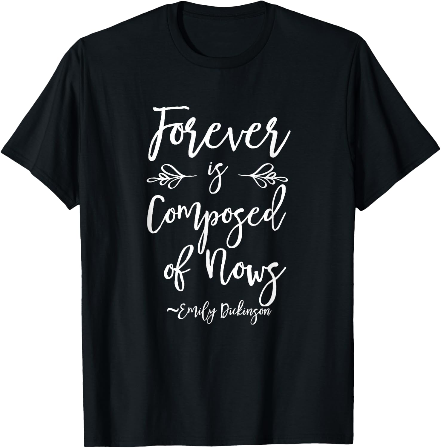 Emily Dickinson Shirt Literary Gifts Positive Bookworm T-Shirt - T-Shirt | Black