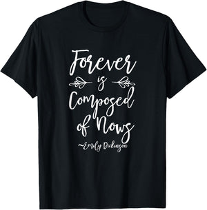 Emily Dickinson Shirt Literary Gifts Positive Bookworm T-Shirt - T-Shirt | Black