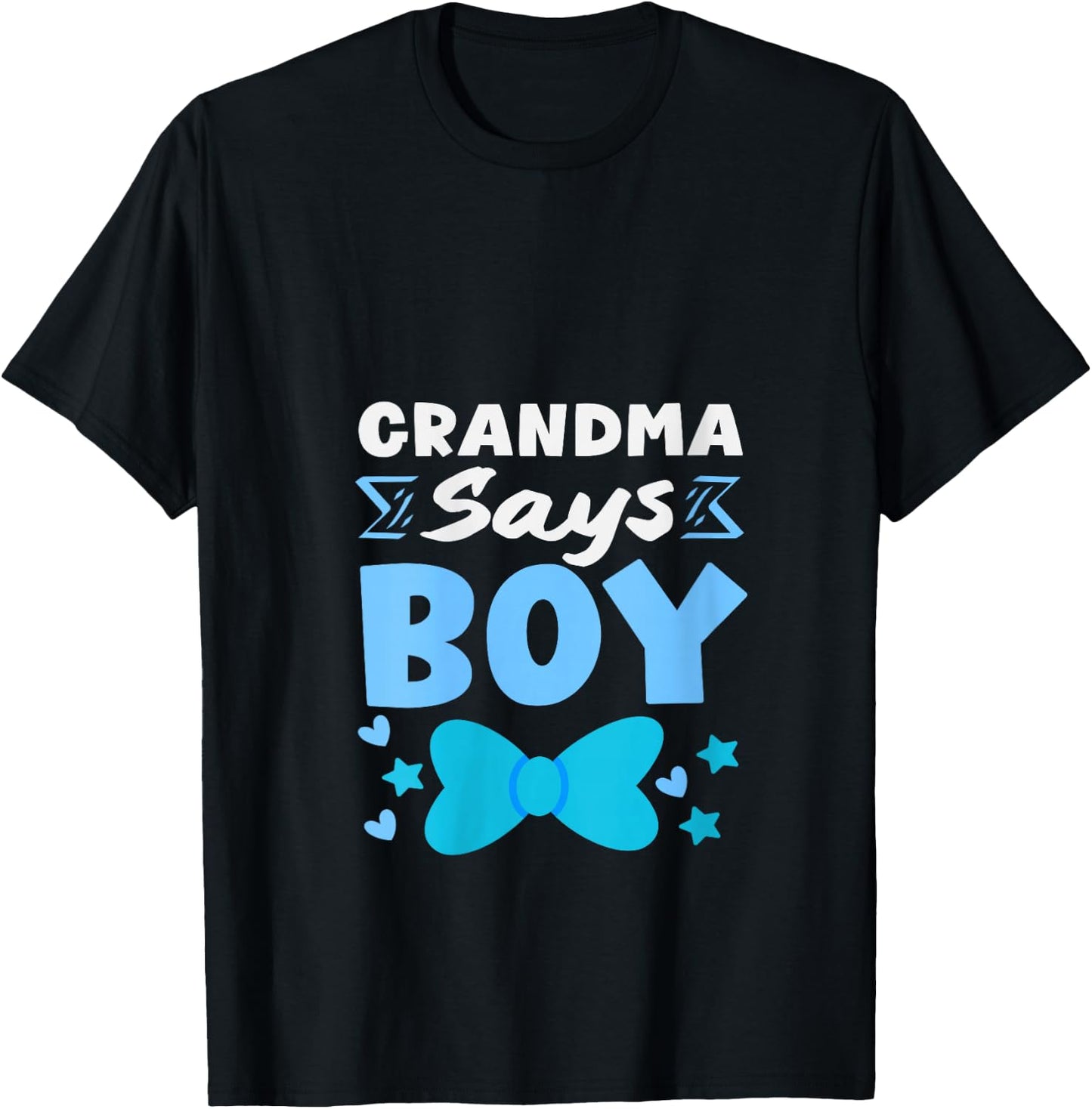 Women's Grandma Says Boy Gender Reveal Party Team Blue Voting V-Neck T-Shirt - T-Shirt | Black