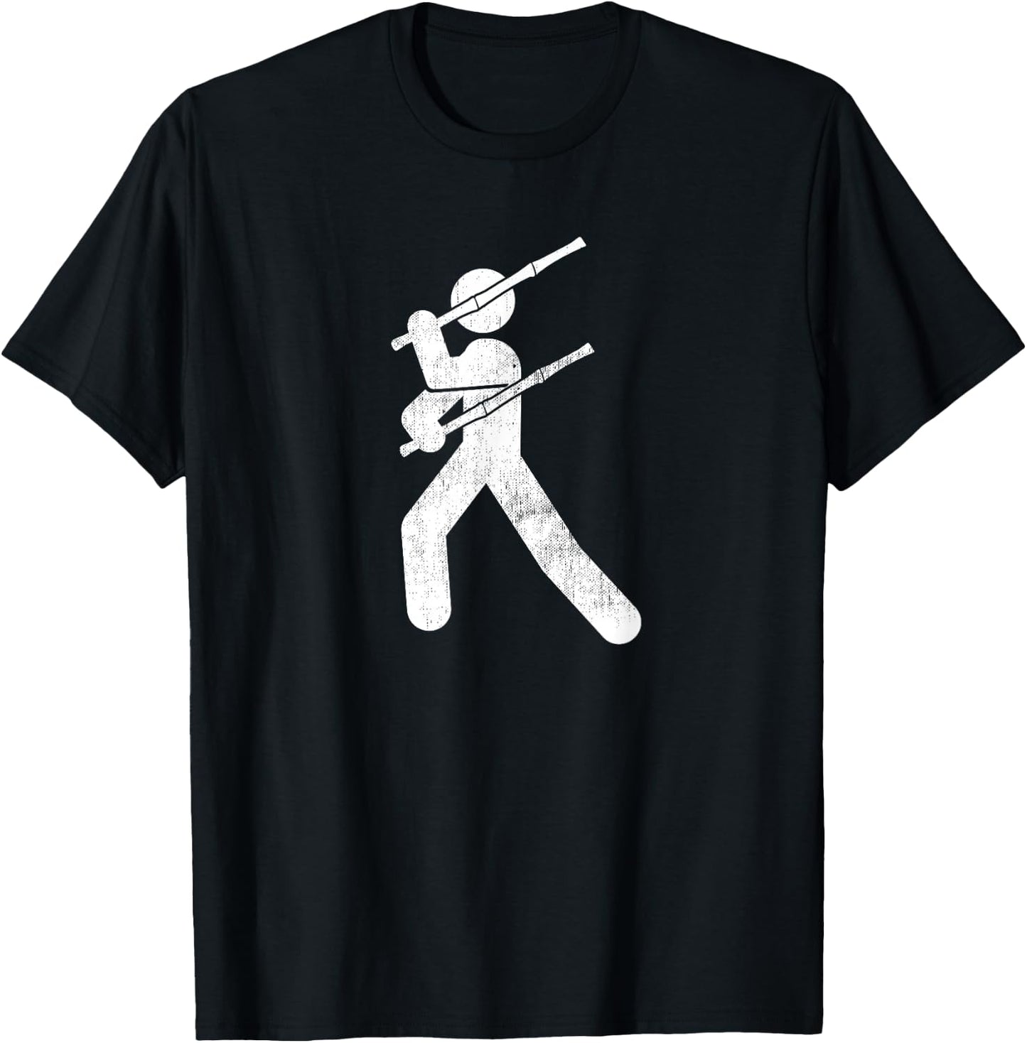 Filipino Martial Art - Eskrima Kali Arnis Stick Man T-Shirt - T-Shirt | Black