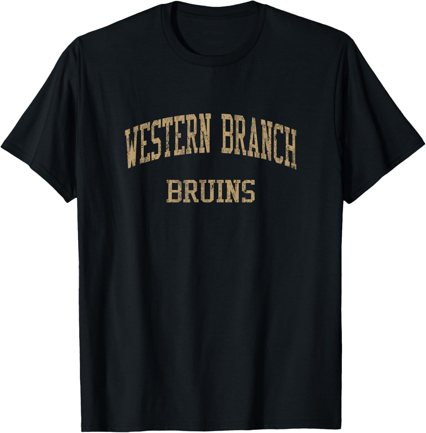 Western Branch High School HS Chesapeake VA Vintage Sports T-Shirt - T-Shirt | Black