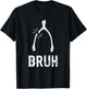 Bruh Wishbone Funny Thanksgiving T-Shirt - T-Shirt | Black