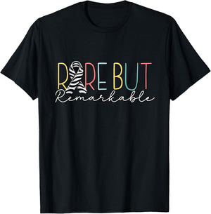 Rare Disease Awareness 2026 -Zebra Ribbon: Rare Disease Day T-Shirt - T-Shirt | Black