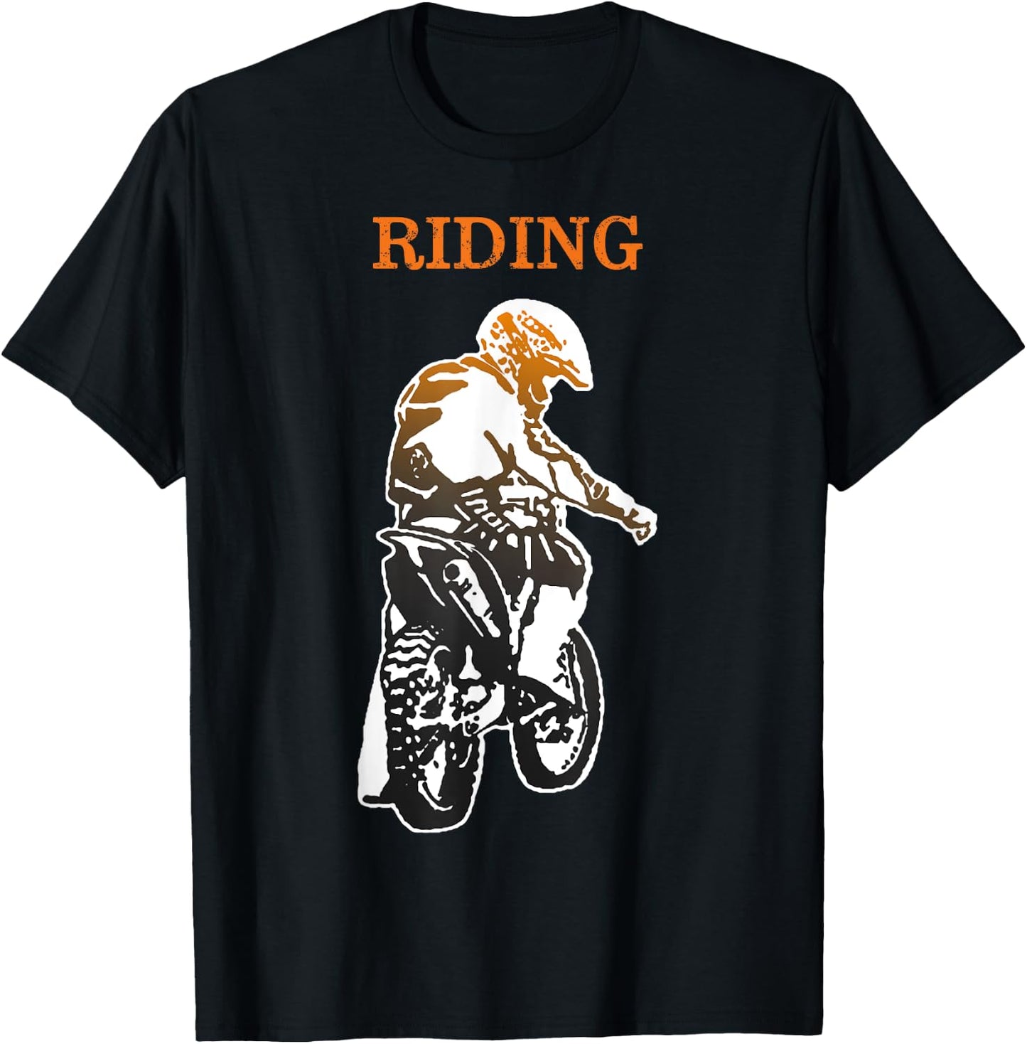 Father Son Matching Riding Buddies Dirt Bike Dad Motocross T-Shirt - T-Shirt | Black