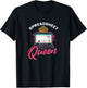 Spreadsheet Shirt Funny Spreadsheet Queen Humor Saying Gift T-Shirt - T-Shirt | Black