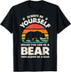 Bear Always Be Yourself Retro Vintage 60s 70s Men Women T-Shirt - T-Shirt | Black