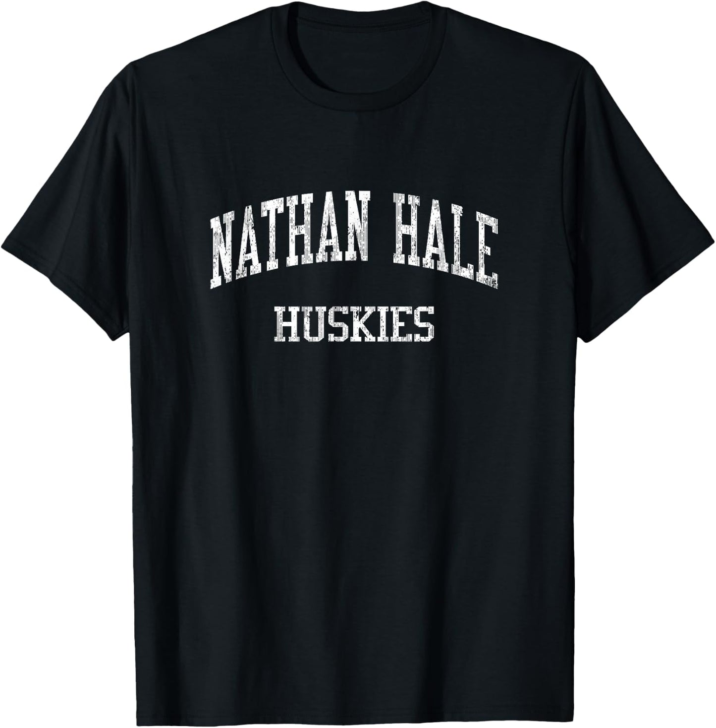 Nathan Hale High School HS West Allis WI Vintage Sports T-Shirt - T-Shirt | Black