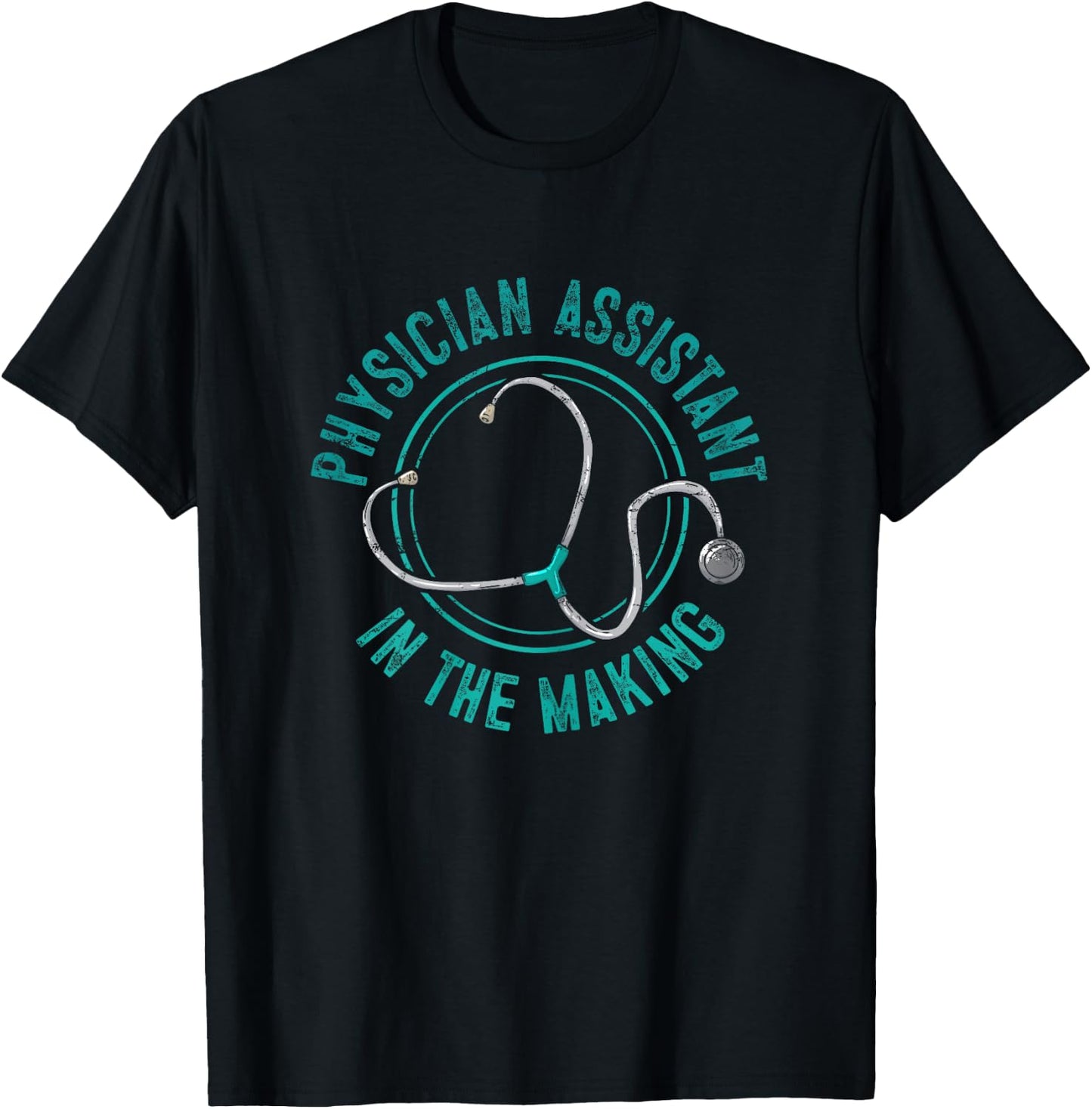 PA & PA School Gifts Physician Assistant PA Student Vintage Modern Black Women's X-Small Classic Fit Short Sleeve Letter Print T-Shirt - T-Shirt | Black