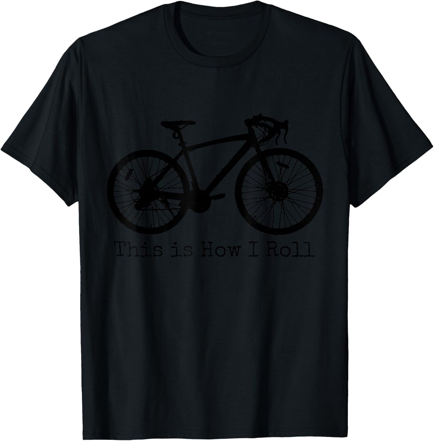Cycling Road Bike Bicycle Funny Cyclist T-Shirt - T-Shirt | Black