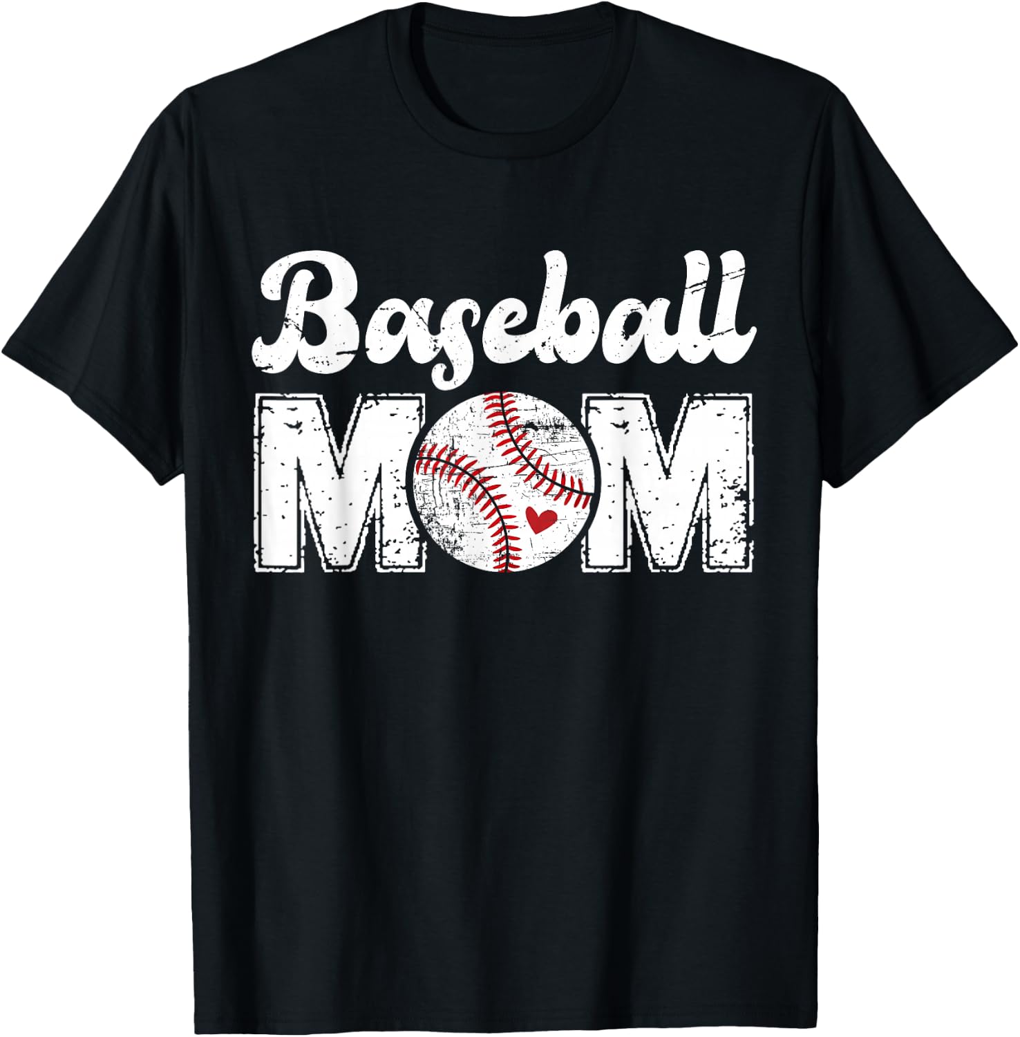 Baseball Mom Mothers Day T-Shirt - T-Shirt | Black