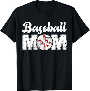 Baseball Mom Mothers Day T-Shirt - T-Shirt | Black