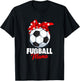 Women's Football Mum Footballer Mother , black, s T-Shirt - T-Shirt | Black