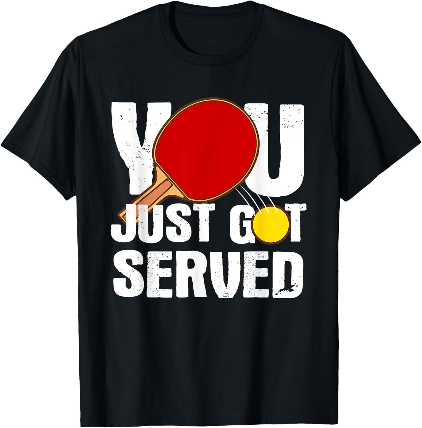 Funny Table Tennis Design Women Ping Pong Players T-Shirt - T-Shirt | Black