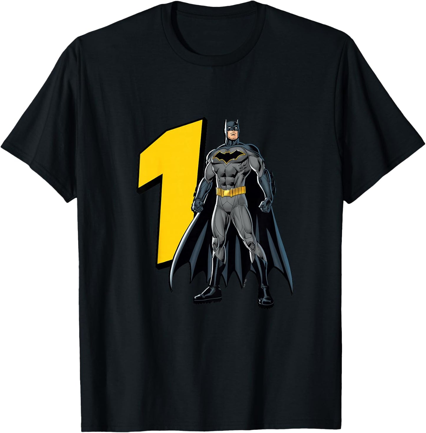 Kids Batman Super Hero 1st Birthday T-Shirt - T-Shirt | Black