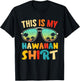 This Is My Hawaiian Aloha Hawaii For Women Boys Shirt T-Shirt - T-Shirt | Black