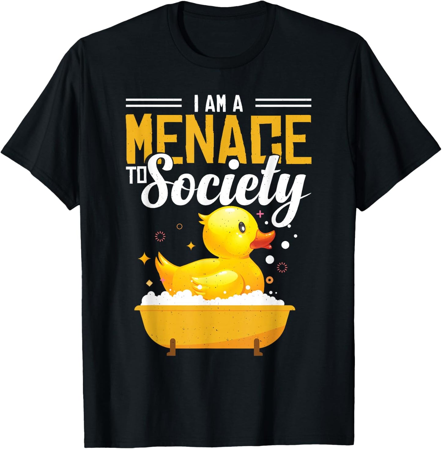 Sarcastic Rubber Duck Rubber Ducky Quote T-Shirt - T-Shirt | Black