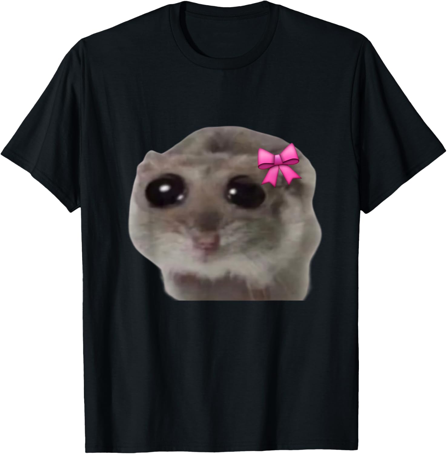Official Sad Hamster Meme T-Shirt - T-Shirt | Black
