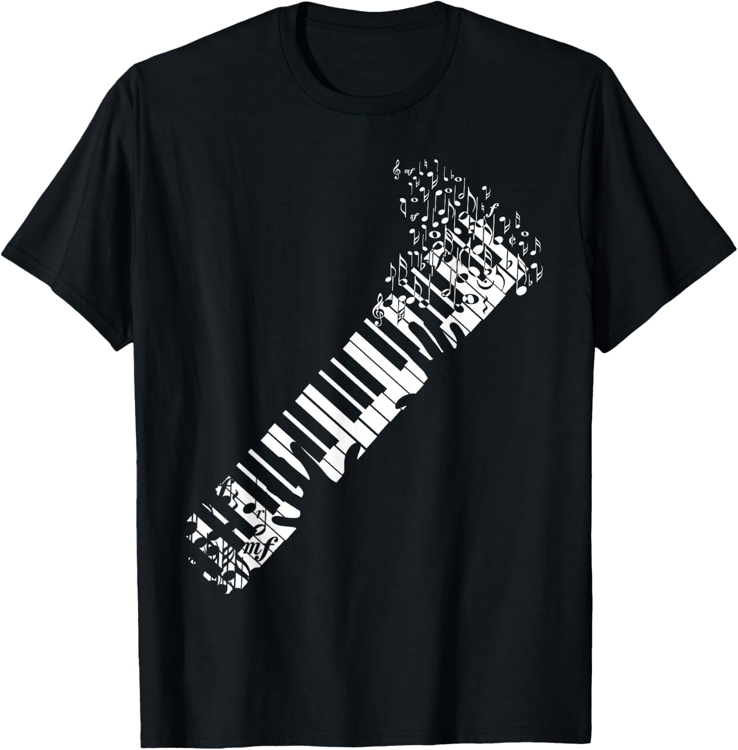 Keyboard piano design Women Kids T-Shirt - T-Shirt | Black