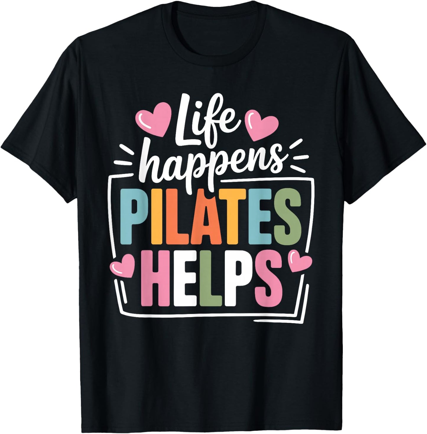 Pilates Art Women Pilates Instructor Pilates Lover T-Shirt - T-Shirt | Black