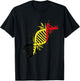 Belgium DNA Molecule Belgium Flag Belgique Belgian Roots T-Shirt - T-Shirt | Black