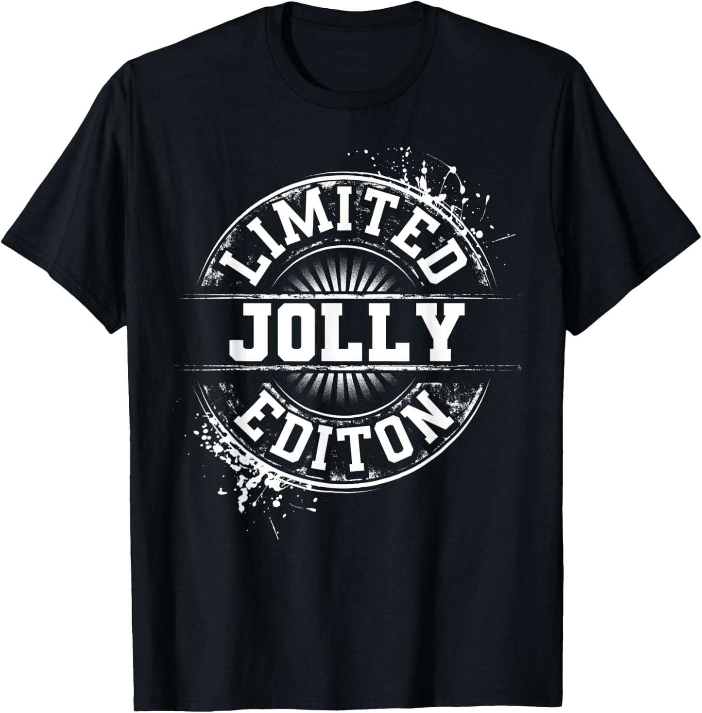 JOLLY Funny Surname Family Tree Birthday Reunion Gift T-Shirt - T-Shirt | Black