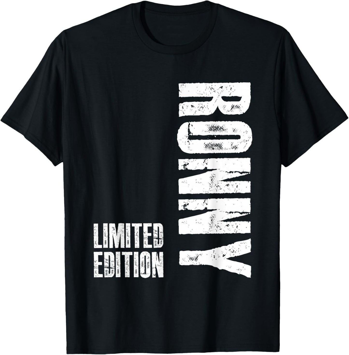 First Name Limited Edition Birthday Gift Ronny , black, S T-Shirt - T-Shirt | Black