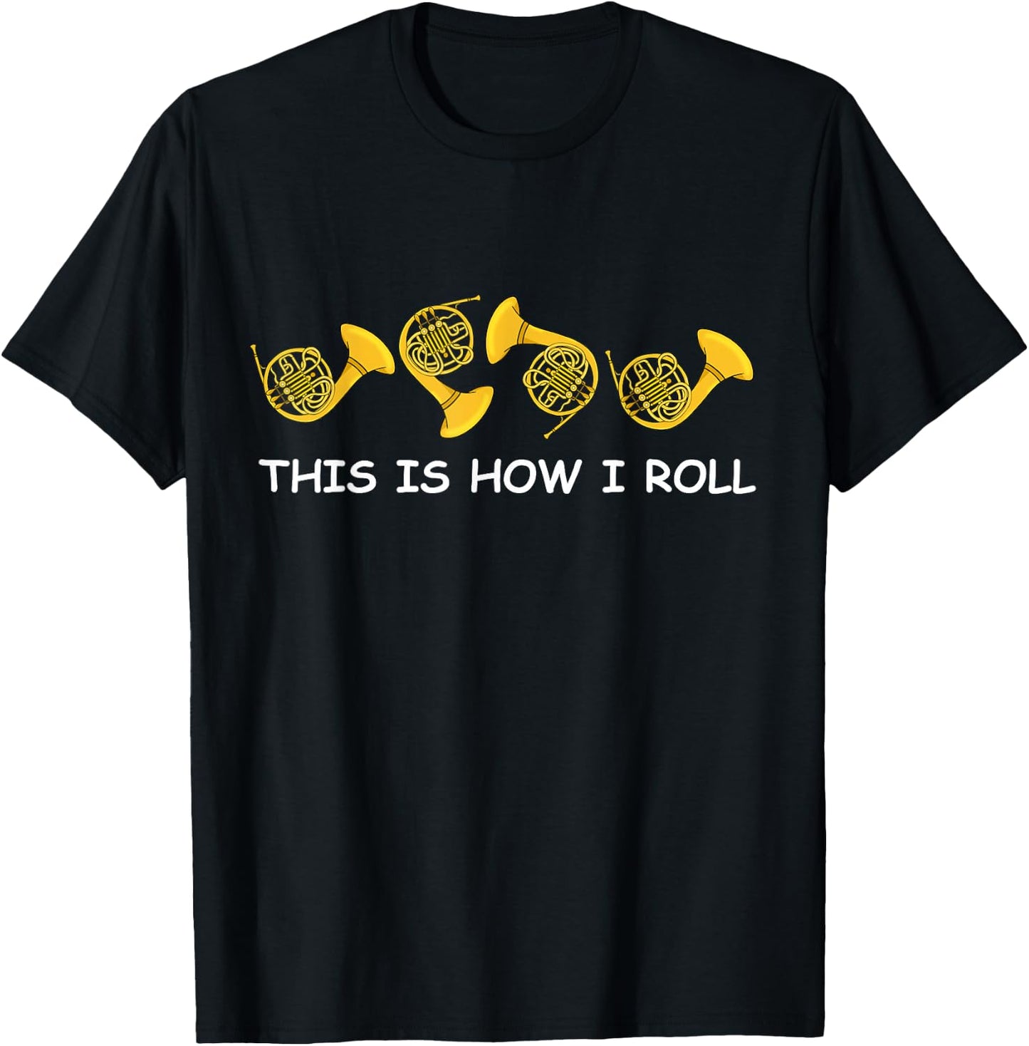 French Horn Player Big Band Musician French Horn T-Shirt - T-Shirt | Black