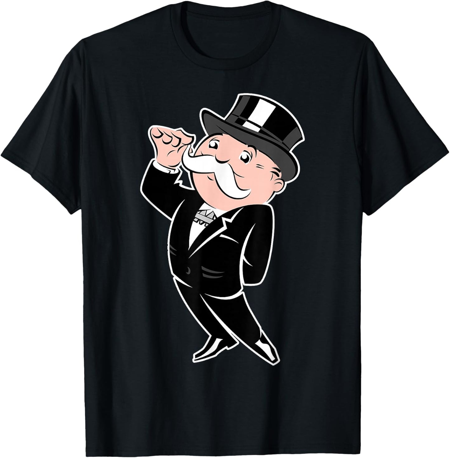 Monopoly Man Rich Uncle Penny Bags Vintage Portrait T-Shirt - T-Shirt | Black
