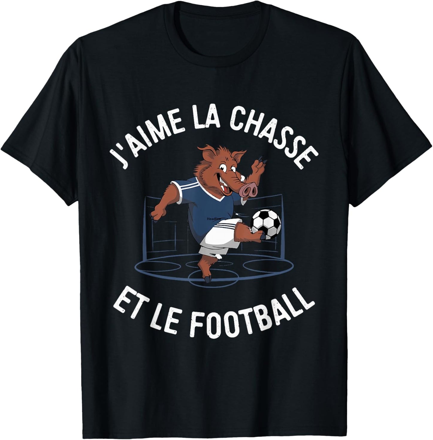 Boar Football Player, Humor, Hunting & Football , Black, S T-Shirt - T-Shirt | Black