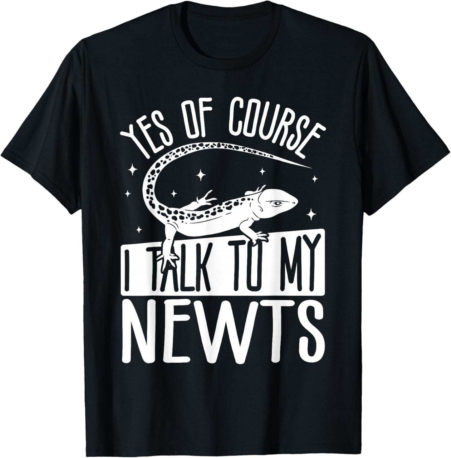 Newt Stuffed Animal Lizard Lover Reptile Keeper Newt T-Shirt - T-Shirt | Black