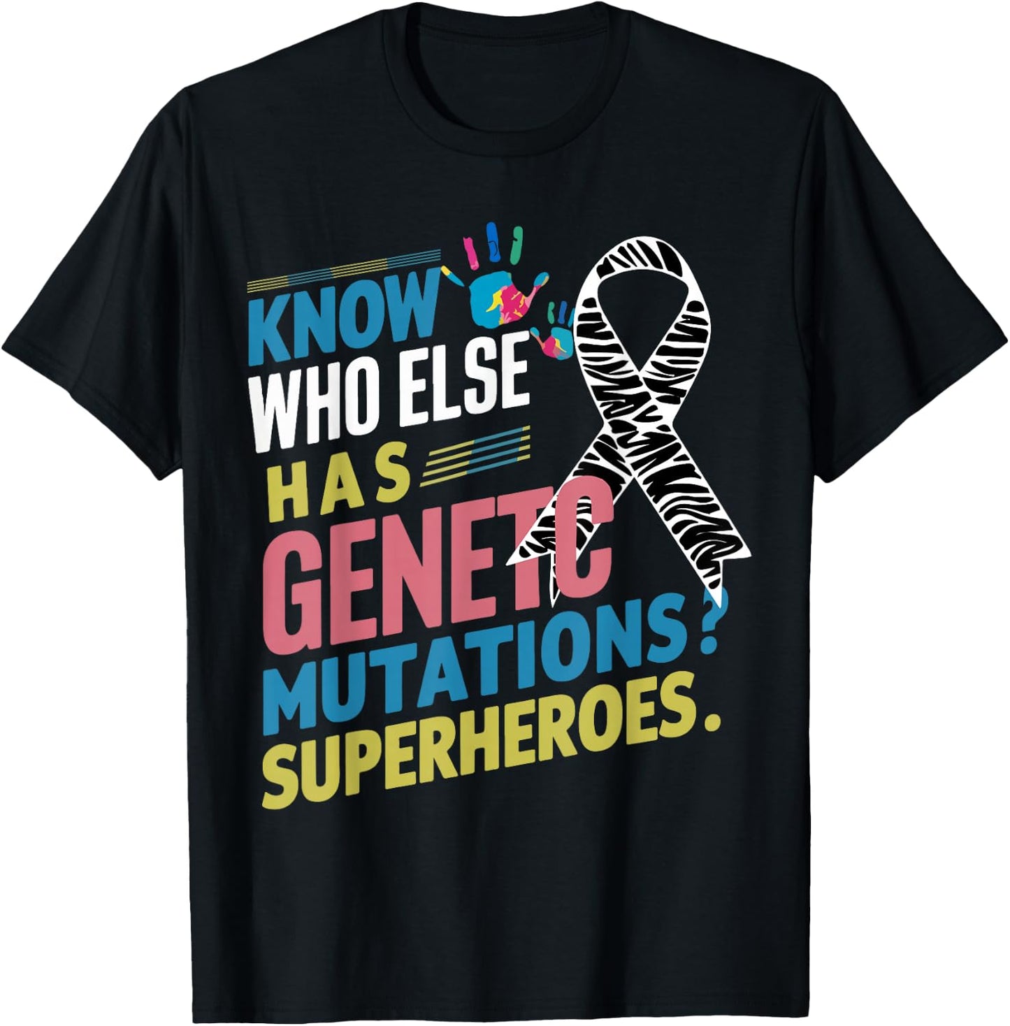 Women Rare Disease Awareness Day 2025 Rare Genes Superheroes T-Shirt - T-Shirt | Black